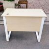 Bàn làm việc chân sắt chữ U trắng thanh lý