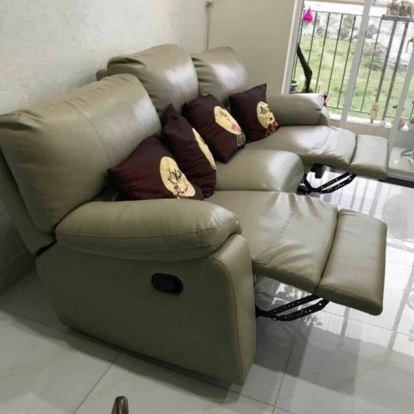 Bộ sofa cũ da cao cấp nhập khẩu mới 95% SF016