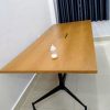 Thanh lý bàn họp 2m4 chân sắt mặt gỗ MDF giá rẻ