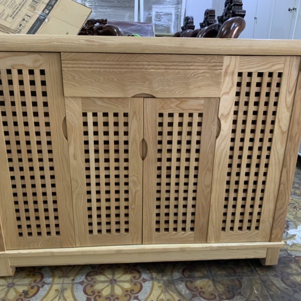 Tủ giày dép 1m2 gỗ sồi xuất khẩu giá rẻ mới 99%