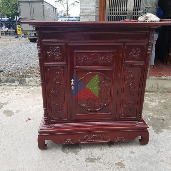 Tủ thờ phúc lộc thọ gỗ căm xe giá rẻ mới 95% TT008