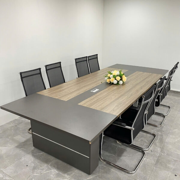 Thanh lý bàn họp văn phòng ovan 3m6 MDF mới 98%