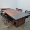 Bàn họp 2m4*1m2 gỗ MDF chống ẩm cao cấp