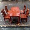 Thanh lý bộ bàn ăn 4 ghế gỗ tràm mới 99%