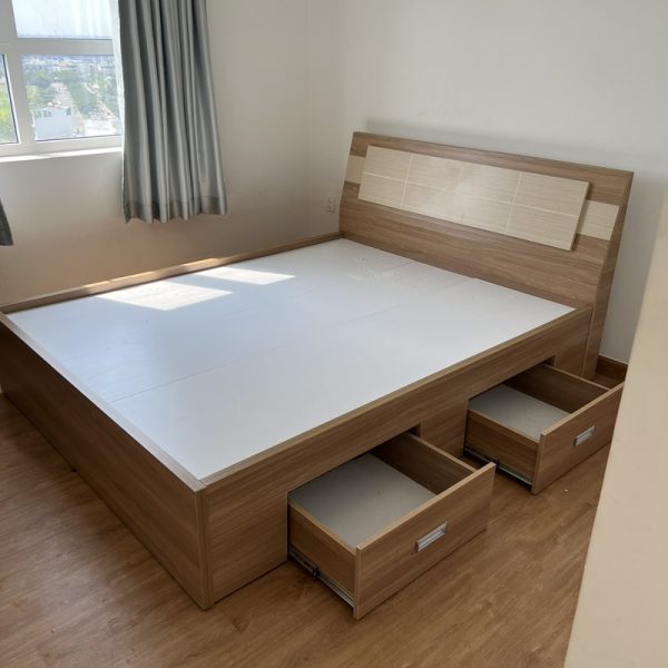 Thanh lý gường 1m6 vạt phản có hộc cao cấp