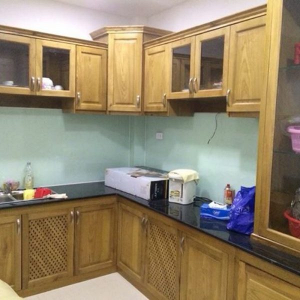 Bộ bếp gỗ tự nhiên cao cấp mới 95% giá rẻ KB05