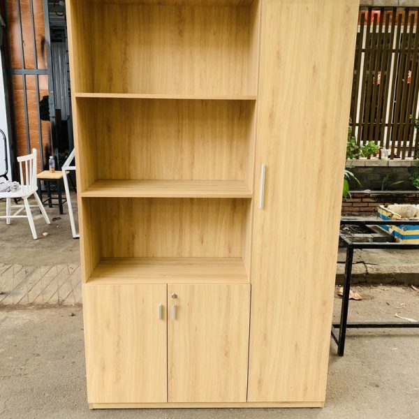 Tủ hồ sơ 1m2*2m màu vân gỗ mới 99%