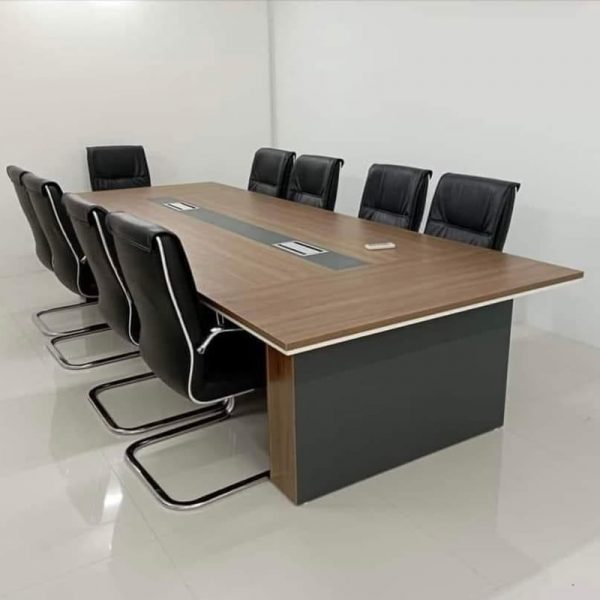 Bàn họp văn phòng MDF 1m2*2m4 mới 99%