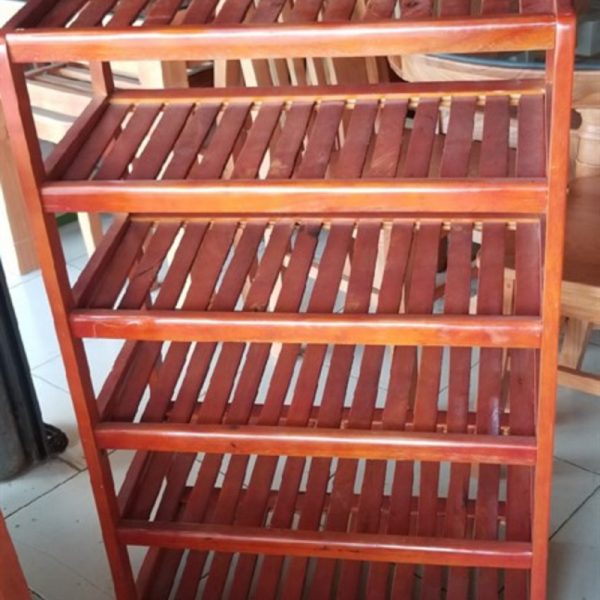 Thanh lý kệ giày dép 6 tầng gỗ tự niên mới 98% giá rẻ