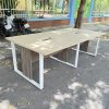 Thanh lý bàn họp chân sắt 2m4 văn phòng