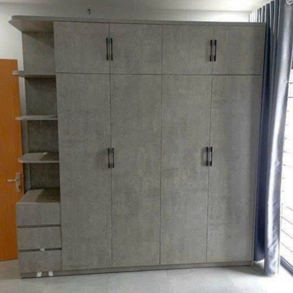 Tủ quần áo cao cấp 2m4*2m4 màu xám mới