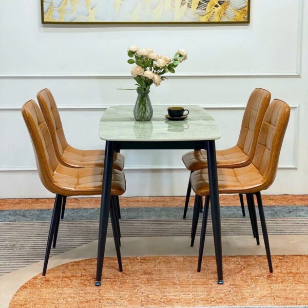 Bộ bàn ăn 4 ghế gia đình sang trọng mới 99%