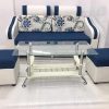 Thanh lý băng sofa 2 chỗ màu xanh mới 99%