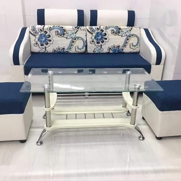 Thanh lý băng sofa 2 chỗ màu xanh mới 99%