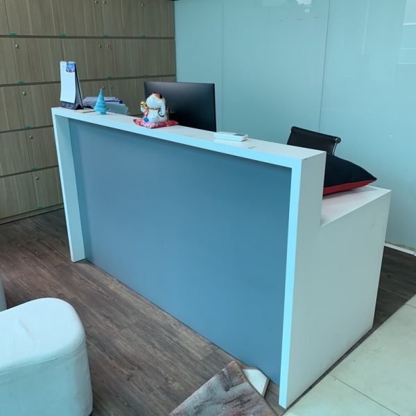 Quầy reception cũ 1m8 gỗ MFC cao cấp