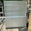 Tủ trưng bày 1m8*2m có hộc màu trắng mới