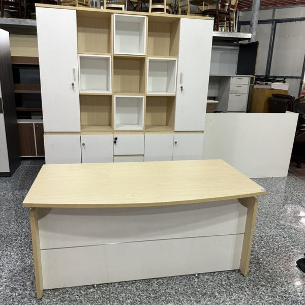 Combo bàn ghế giám đốc MDF cao cấp mới 98%