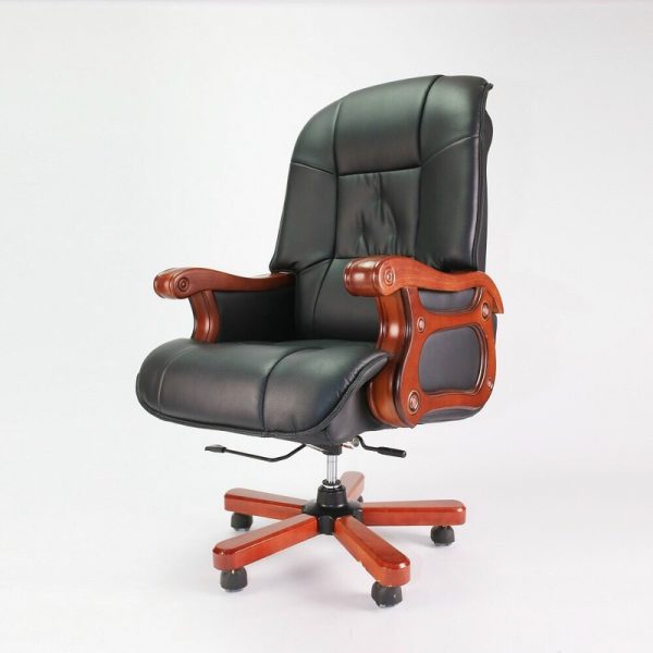 Ghế giám đốc tay ốp gỗ mới 100%