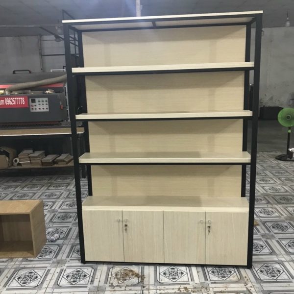 Kệ hồ sơ sắt 1m6*2m màu đen vàng mới 100%