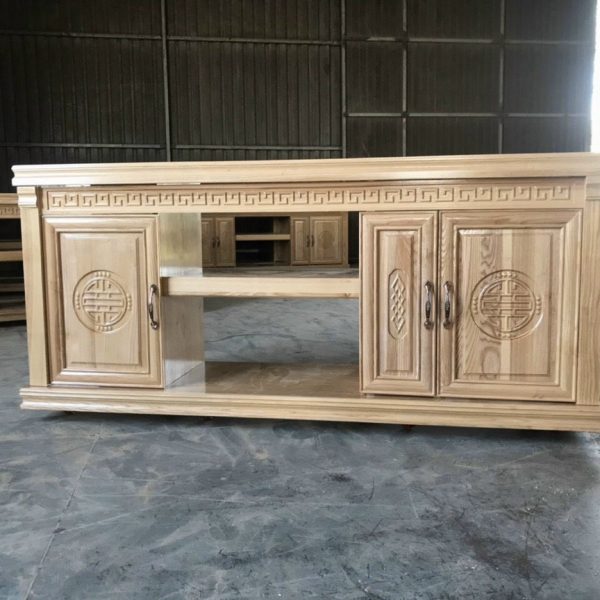 Thanh lý kệ tivi 1m6 gỗ sồi cao cấp mới 99% KTV015