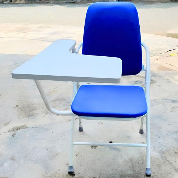 Ghế liền bàn học sinh lưng cao màu xanh mới 99%