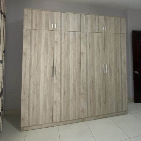 Tủ quần áo 3m*2m4 liền kệ màu xám mới 100%