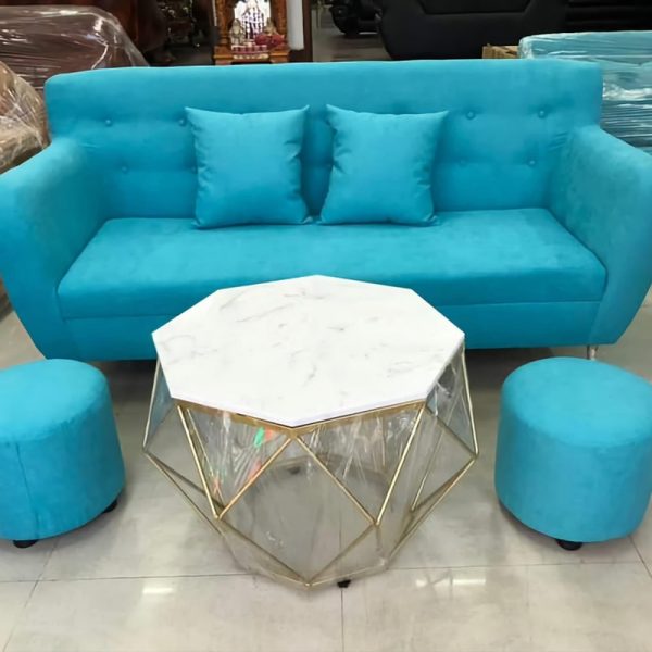 Bộ sofa kèm bàn kim cương mới 99%
