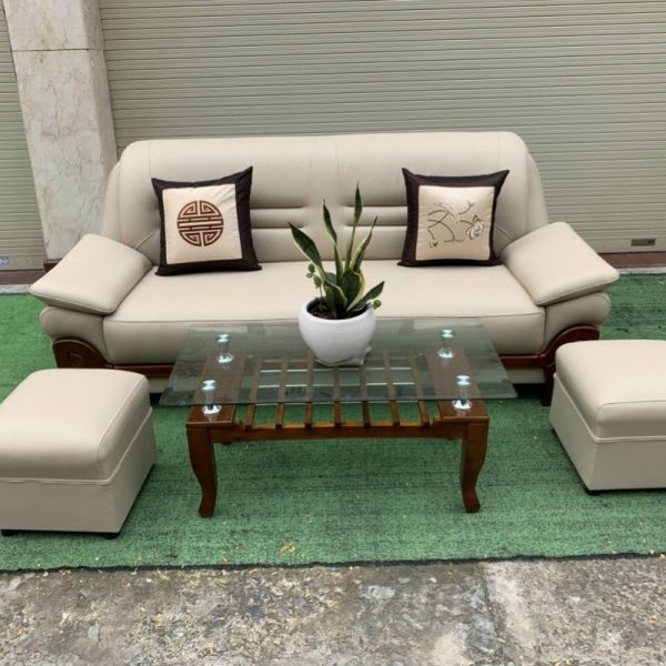 Thanh lý bộ sofa bọc da cao cấp mới 100% giá rẻ
