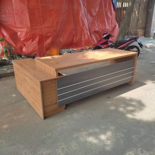Bàn giám đốc góc L 2m4 gỗ MDF chống ẩm cao cấp