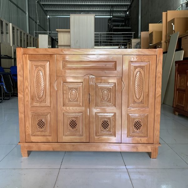 Tủ giày dép gỗ sồi 4 cánh 1m2 mới 99% giá rẻ TG045