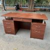 Bàn giám đốc 1m6x80cm màu nâu đỏ mới