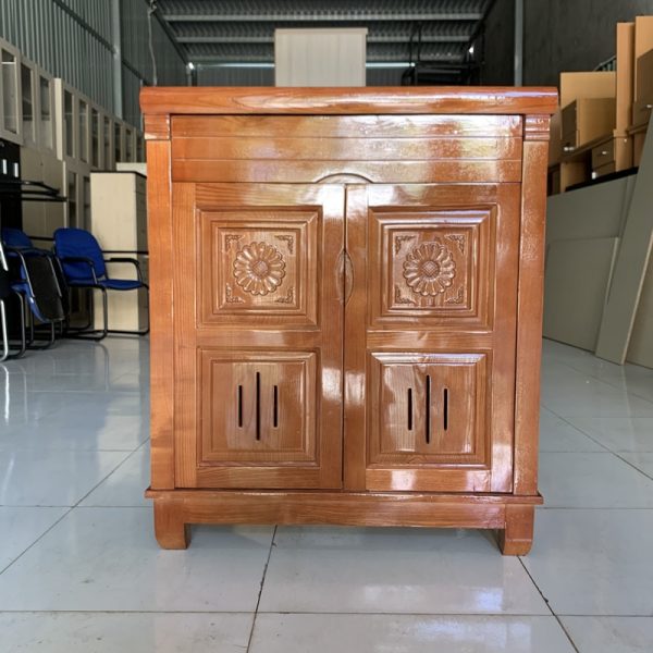 Tủ giày dép 2 cánh 80cm gỗ xuất khẩu mới 99%