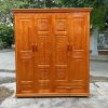 Tủ quần áo gỗ thông tự nhiên 1m8*2m mới 99%