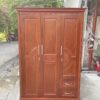 Tủ quần áo gỗ tự nhiên phủ xoan đào 1m4*2m mới 98%