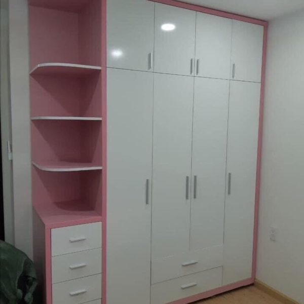 Tủ quần áo 2m4*2m7 liền kệ và tủ giá rẻ