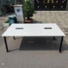 Thanh lý bàn họp 1m2*2m MDF chân sắt mới 95%