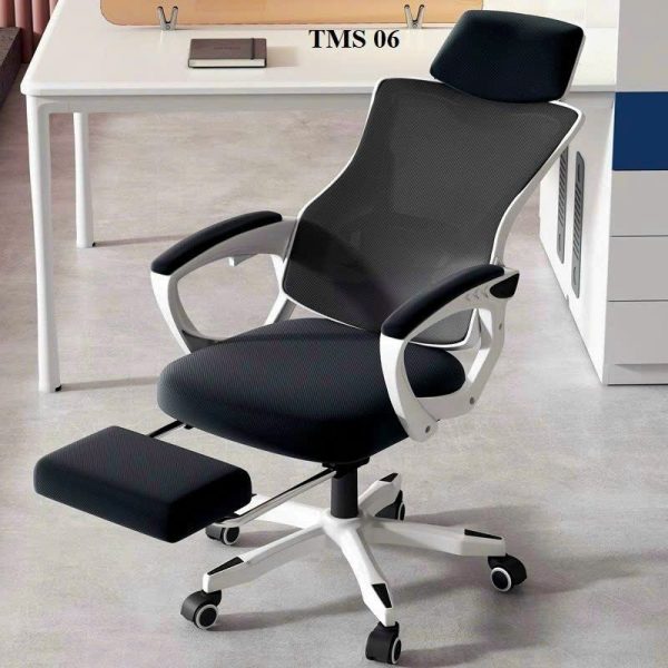 Ghế xoay lưới cơ động có gác chân mới 100%