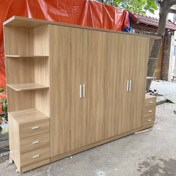 Tủ áo đóng mới 3m*2m gỗ MDF phủ melamin