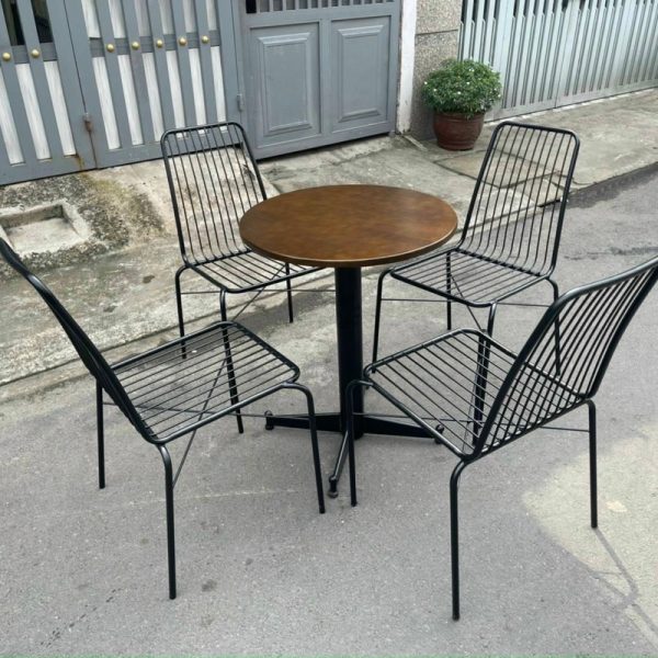 Ghế sắt cafe sơn tĩnh điện giá xưởng