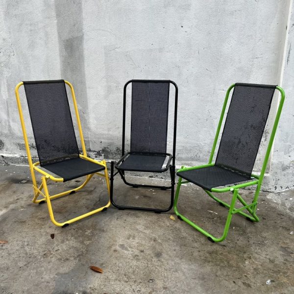 Ghế xếp lưới cafe lưng cao mới 99%