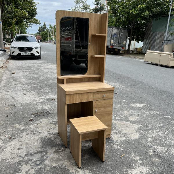 Bàn trang điểm vàng 60cm MDF chống ẩm mới 95%
