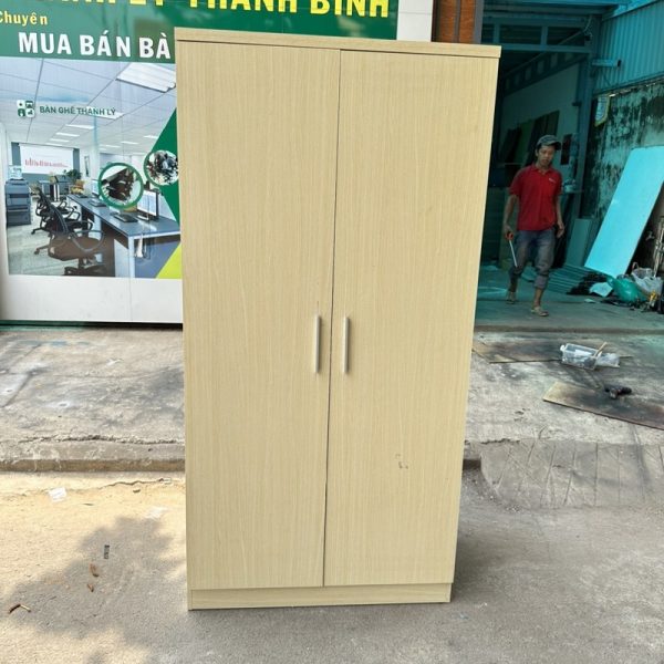 Tủ áo 1m*2m gỗ MDF phủ melamin cao cấp