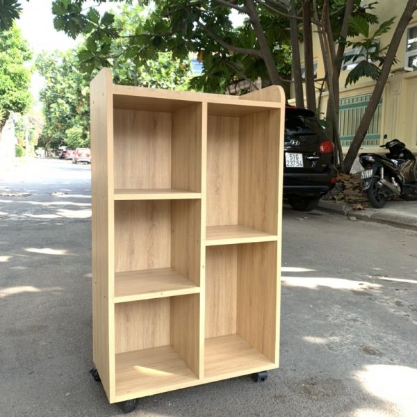 Kệ hồ sơ thấp 80cm*1m màu gỗ mới 99%