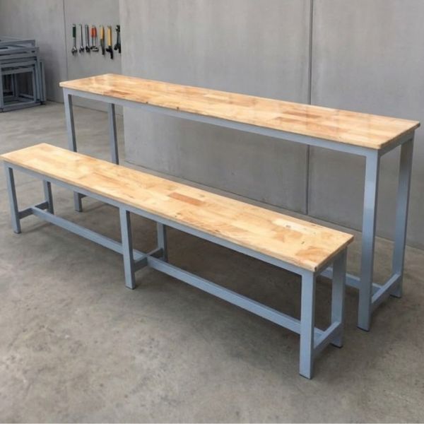 Combo bàn ghế học sinh dài phủ melamin giá rẻ