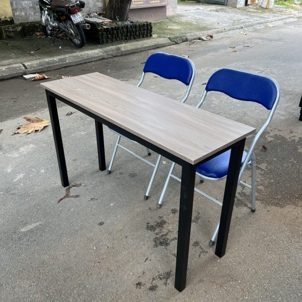 Combo bàn ghế học sinh 1m2x40cm chân sắt giá rẻ