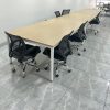 Bàn họp văn phòng chân sắt 1m2*2m4 cũ