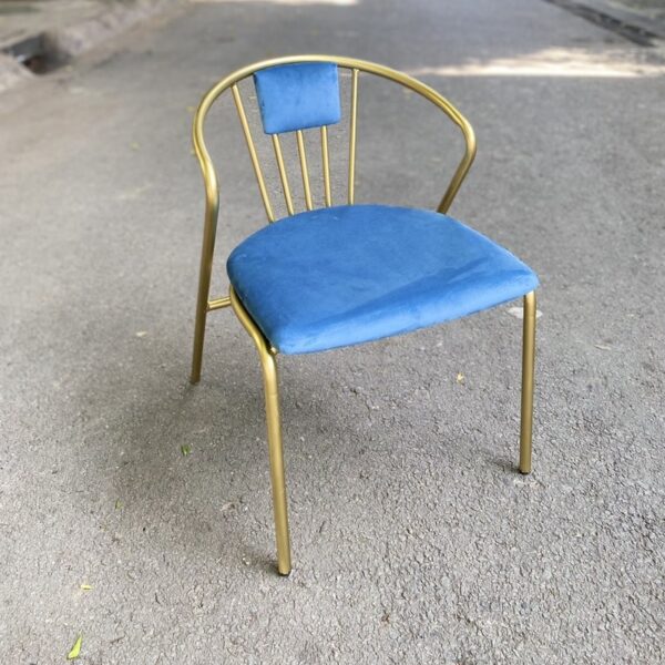 Ghế cafe khung vàng bọc nỉ cao cấp giá xưởng