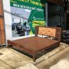 Thanh lý giường ngủ sắt sơn màu gỗ cao cấp