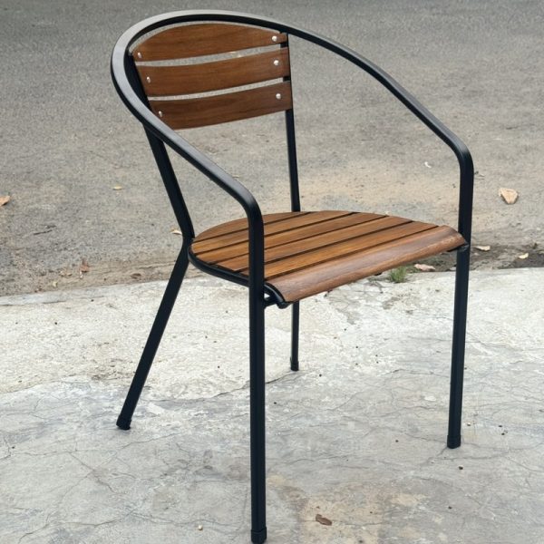 Ghế cafe moon khung sắt gỗ xuất khẩu mới 100%