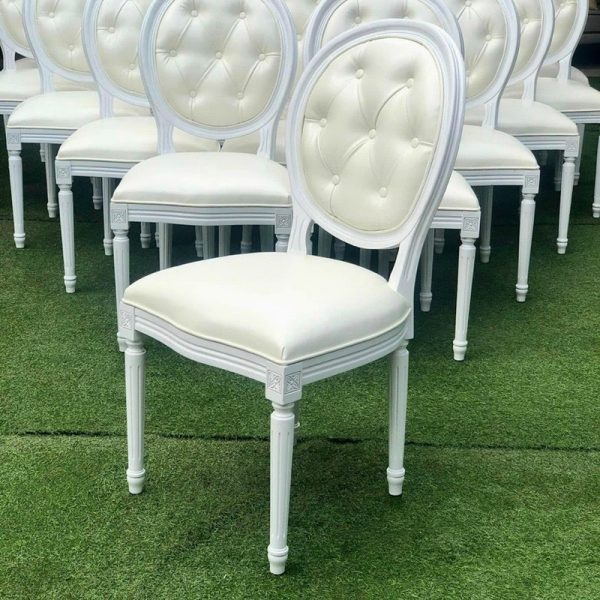 Ghế luis trắng hoàng gia cao cấp giá xưởng